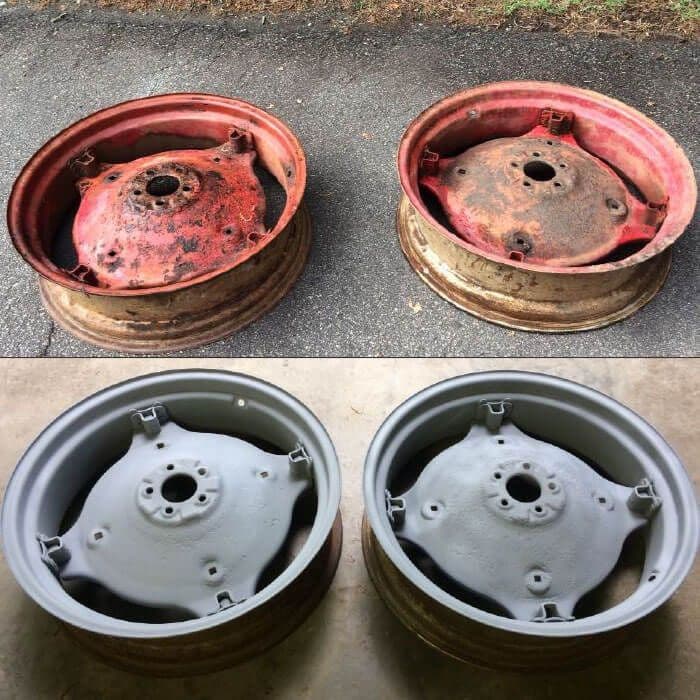 Automotive dustless blasting and surface restoration project by Pierre & Co Mobile Blasting (project 4)